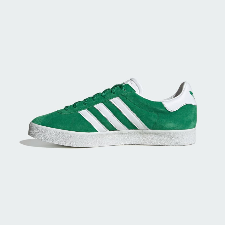 GAZELLE 85 SHOES Green / Cloud White / Gold Metallic