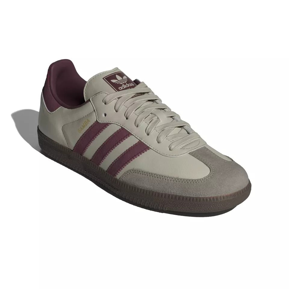 Adidas Originals Samba OG (Putty Grey/Maroon/Gold Metallic)