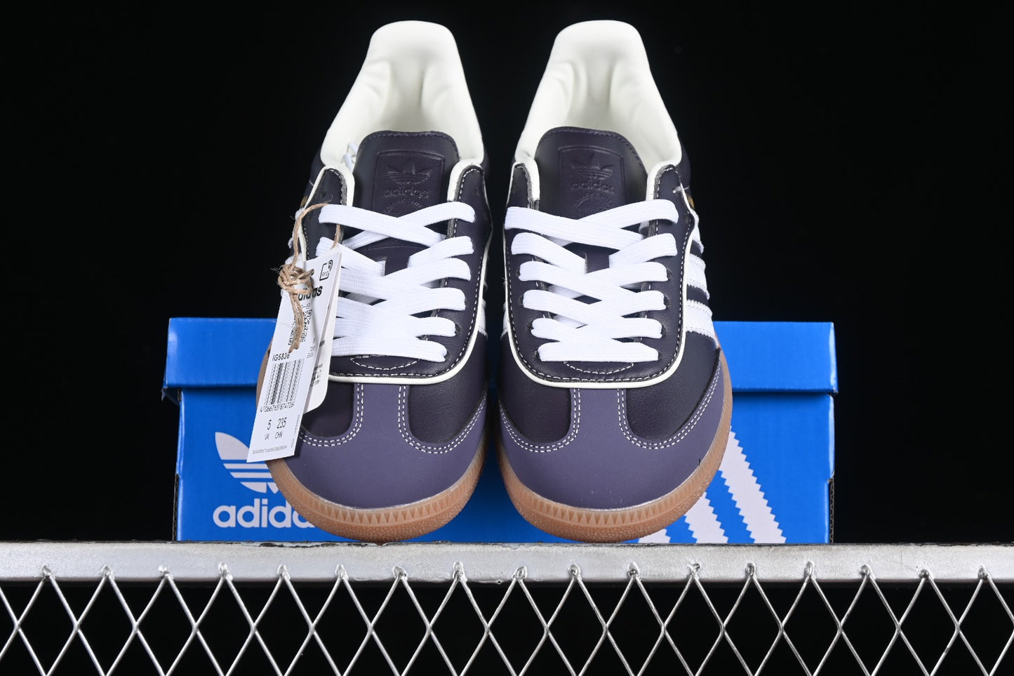 ADIDAS SAMBA OG AURA BLACK CREAM WHITE