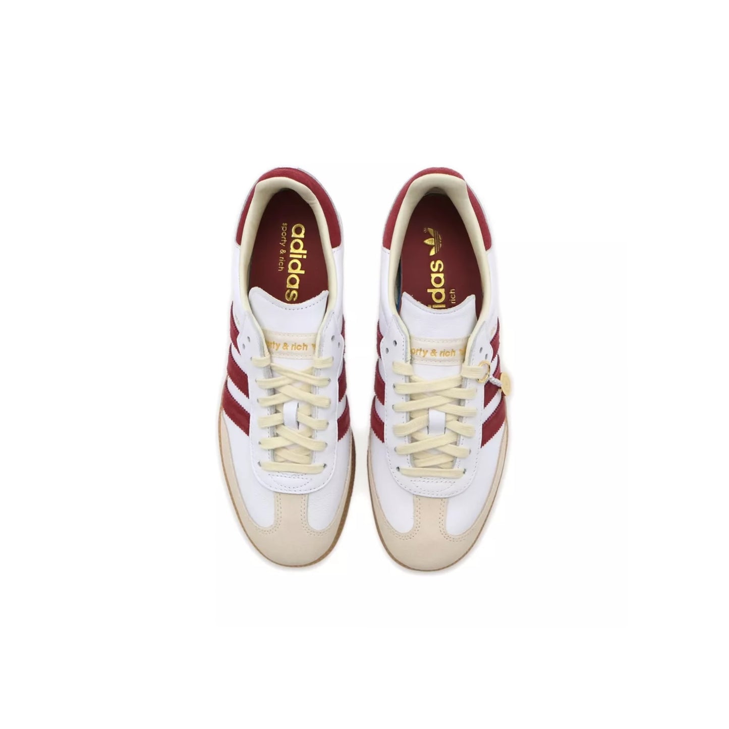 Sporty & Rich adidas Originals Samba OG White Collegiate Burgundy