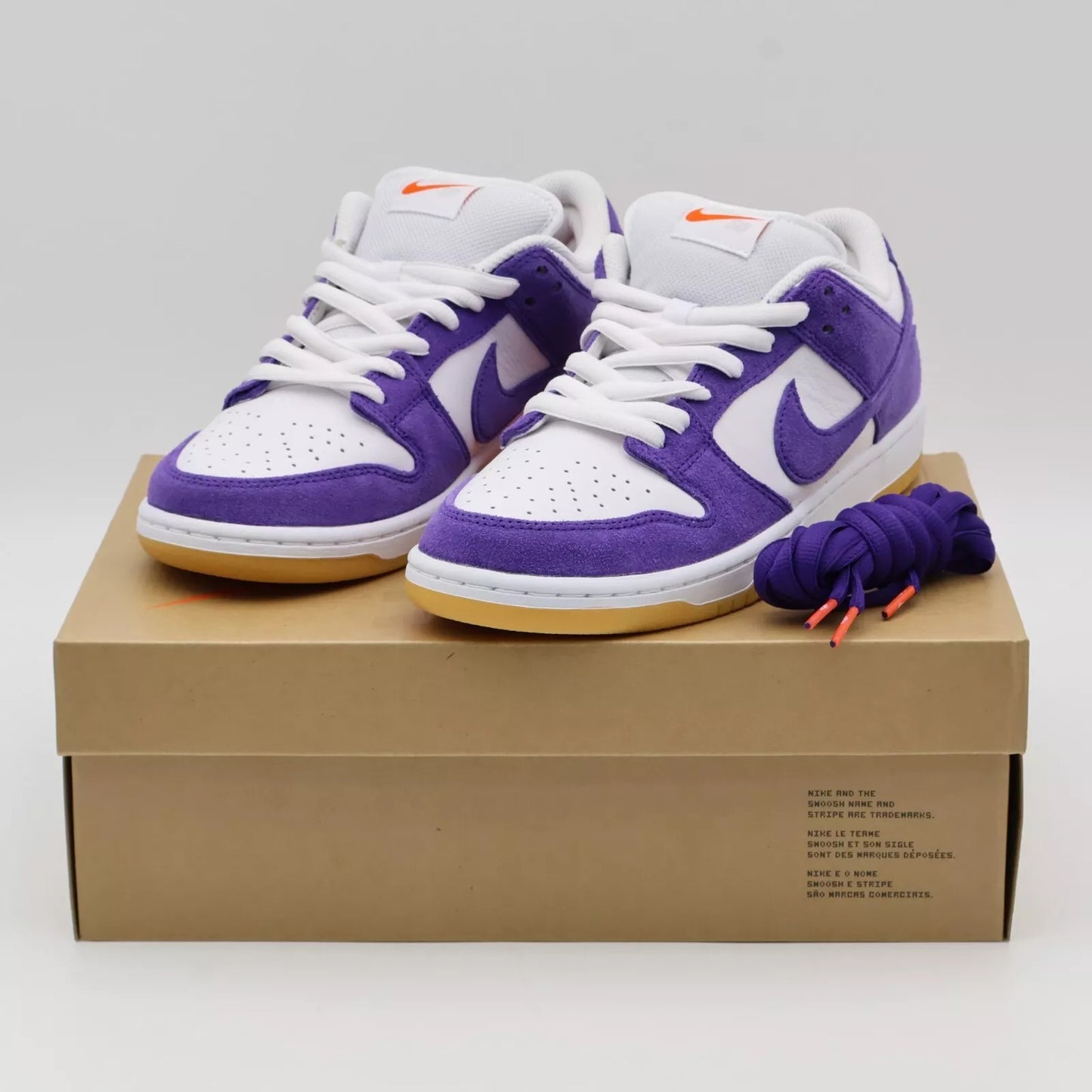Nike SB Dunk Low Pro ISO Orange Label Court Purple Gum