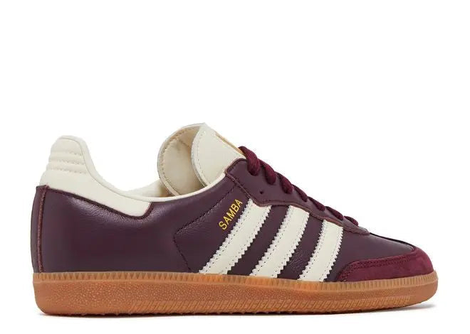 adidas Samba OG Maroon Gold Metallic