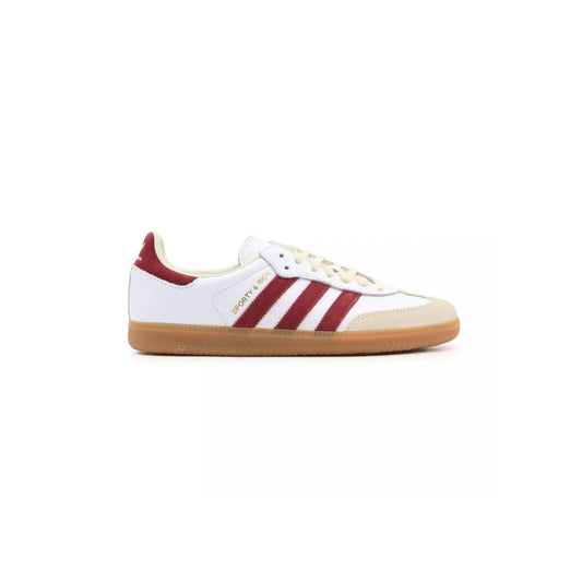 Sporty & Rich adidas Originals Samba OG White Collegiate Burgundy