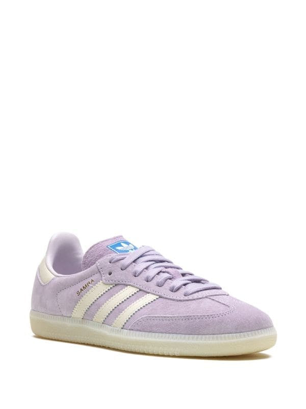 adidas 'Samba OG Wonder' Silver Dawn sneakers, bright white and off-white