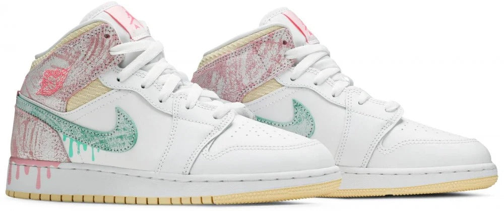 Air Jordan 1 Mid SE GS 'Ice Cream'