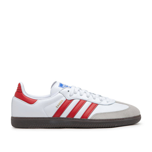 Adidas Samba OG (White / Red / Grey)