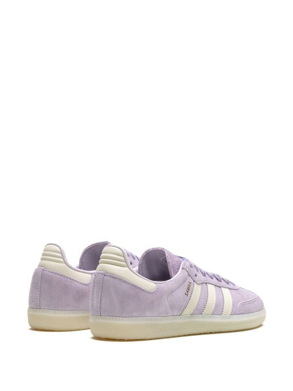 adidas 'Samba OG Wonder' Silver Dawn sneakers, bright white and off-white