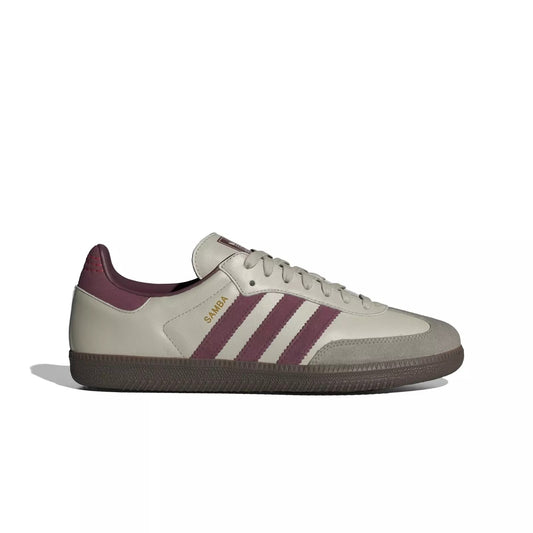 Adidas Originals Samba OG (Putty Grey/Maroon/Gold Metallic)