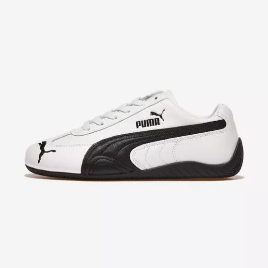 Puma Speedcat Leather Shoes - White/ Black