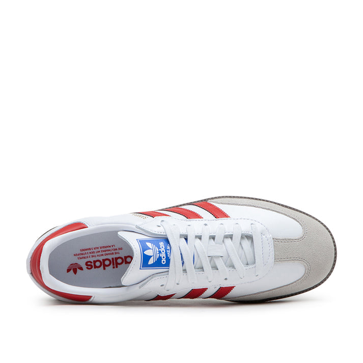 Adidas Samba OG (White / Red / Grey)