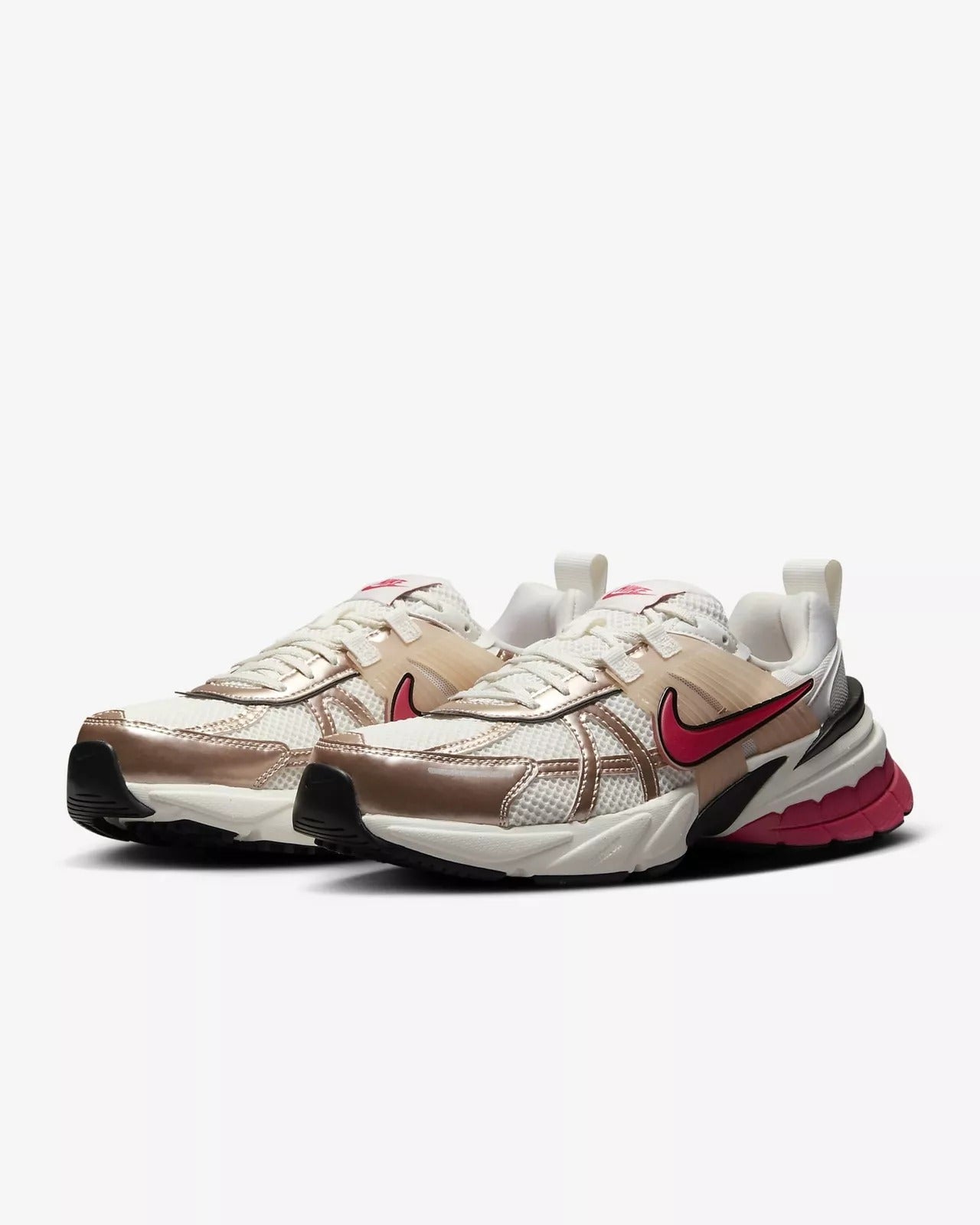 Nike V2K Run Guava Ice Aster Pink Black Metallic Silver